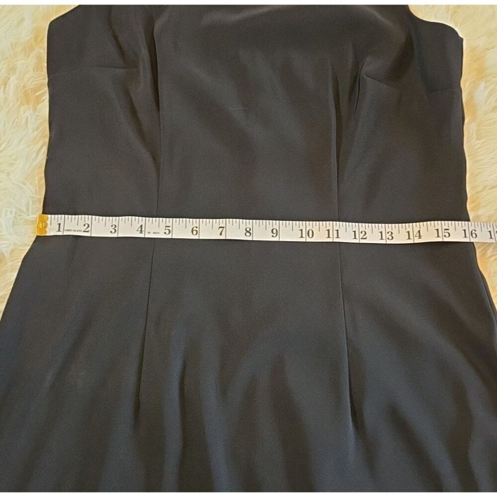 AB Studio Sz 10 Black Sleeveless Dress Career Little‎ Black Dress Cocktail Party - Picture 5 of 11